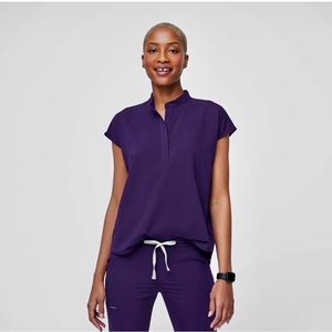 Figs Purple Jam Rafaela - Oversized Scrub Top